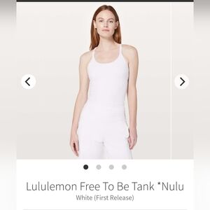 Lululemon Free to be tank. NULU  Size 4